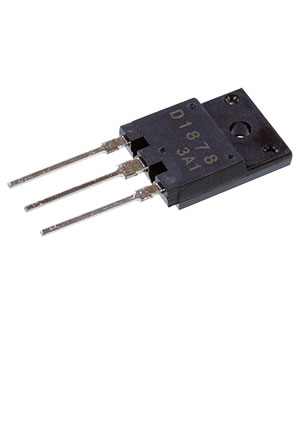 2SD1878, TO3PF, Биполярный транзистор, NPN, 1500 В, 5 А, 60 Вт 2SD1878, TO3PF, Биполярный транзистор, NPN, 1500 В, 5 А, 60 Вт