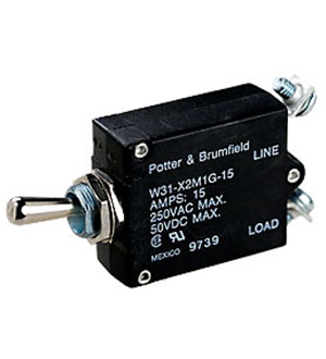 3-1393247-3, W31-X2M1G-15, тепловой выключатель 15А